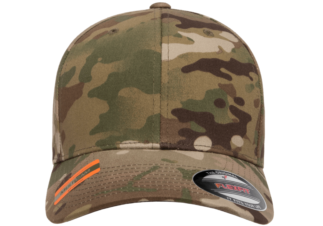 Your Embroidered Medal Patch on a Flexfit Ball Cap